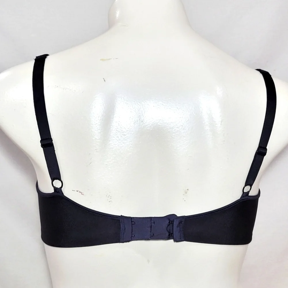 36D Lilyette 904‎ Plunge Into Comfort Keyhole Underwire Black NWT